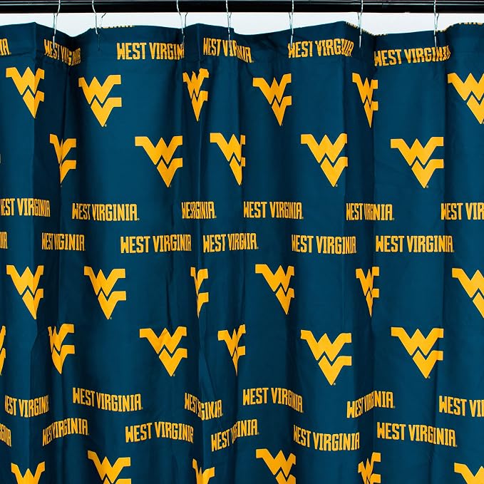 Everything Comfy West Virginia Mountaineers Bright and Colorful Shower Curtain Cover 70" x 72"