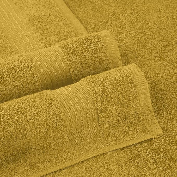 Elegant Comfort Premium Super Soft Highly Absorbent 1 Piece Oversized Bath Sheet - 40" x 80" inch, Luxurious Hotel Spa Quality 100% Turkish Cotton Extra Large Bath Towels for Adults, Gold