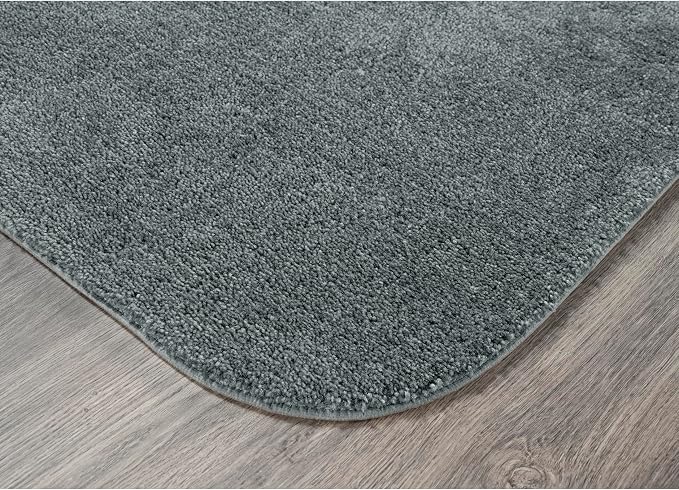 Garland Rug Traditional Bath Rug, 30-Inch by 50-Inch, Dark Gray