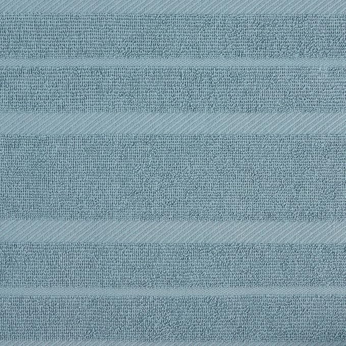 KitchenAid Albany Kitchen Towel 4-Pack Set, Fog Blue/White, 16"x26"