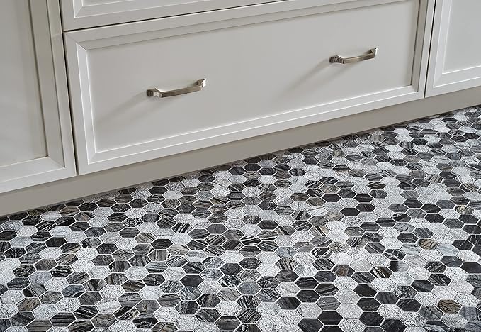 MSI Henley Hexagon Natural Marble Tile for Kitchen Backsplash, Wall Tile for Bathroom, Accent Wall Tile, and Shower Wall Tile, 11.81 in.