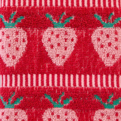 SKL Home Strawberry Jacquard Hand Towel Set-2pc, 100% Cotton, Red | Plush & absorbent terry. For use in the bathroom, kitchen or bar. Great for spring, summer & year-round décor.