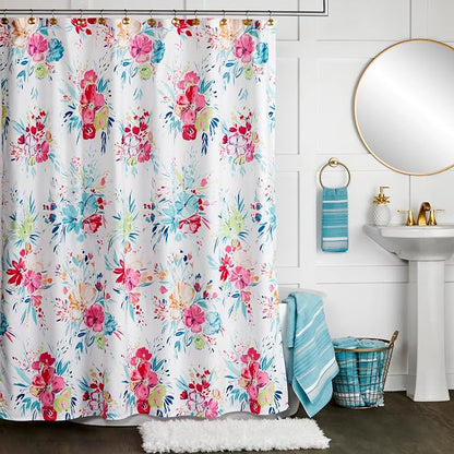 SKL Home Seabrook Stripe Bath Towel Set-4pc, Premium 100% Cotton, Teal | 550 GSM weight. Spa-level quality. Soft & absorbent with a textured jacquard pattern.
