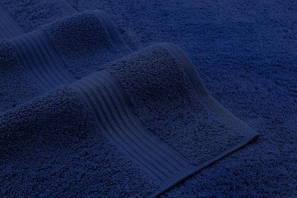 American Veteran Towel, 100% Cotton Turkish Bath Towels for Bathroom 4 Pack, 27x54 Extra Large Premium Soft Drying Bathroom Towels, Navy Blue
