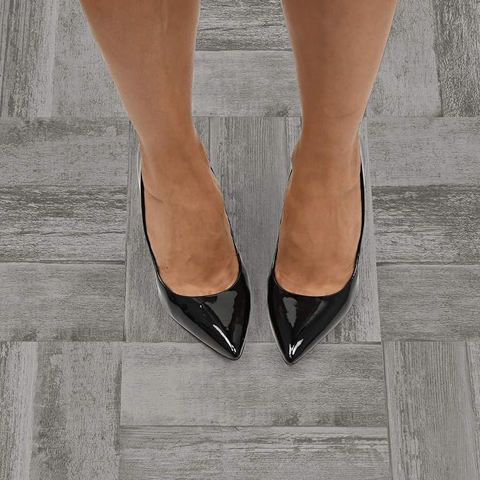 FloorPops FP3292 Vanleer Peel & Stick Floor Tiles, Grey