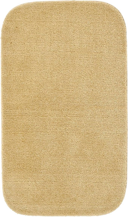 Garland Rug Traditional Nylon Washable Linen 24" X 40" Bath Rug - Soft, Absorbent, And Stylish for Your Bathroom