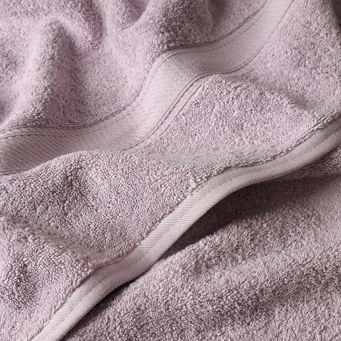 SUPERIOR Egyptian Cotton Ultra Plush & Absorbent, 6 Piece Set, Purple | Quick Dry, Soft Luxury Towel Set, Bath Essentials, Guest Bath, Spa, 2 Bath, 2 Hand, 2 Face Towels, Madeline Towels