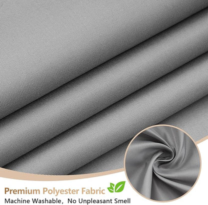 Seenus 72 x 84 inch Extra Long Waterproof Fabric Shower Curtain Liner, Light Grey Cloth Shower Liner with 3 Large Magnets, Tall Bathroom Shower Curtain Lightweight Machine Washable