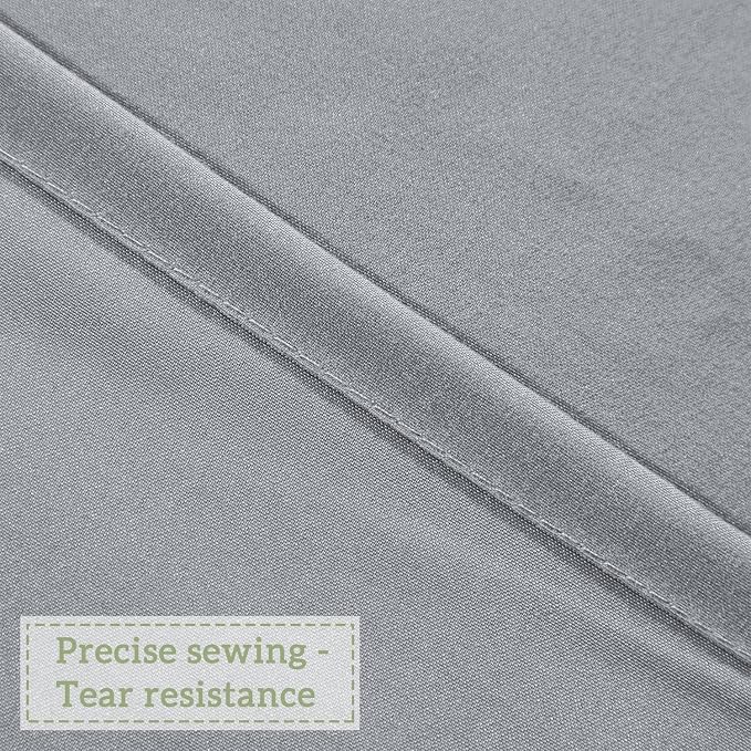 Homechoice Decor Handcrafted Bow Tie Victorian Shower Curtain 72" W x 84" H | Vintage Ruffle Bath Curtain for Master Bathroom, Ruched Microfiber Bathroom Curtain with 12 Buttonholes, Gray (LQ-10)