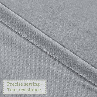 Homechoice Decor Handcrafted Bow Tie Victorian Shower Curtain 72" W x 84" H | Vintage Ruffle Bath Curtain for Master Bathroom, Ruched Microfiber Bathroom Curtain with 12 Buttonholes, Gray (LQ-10)
