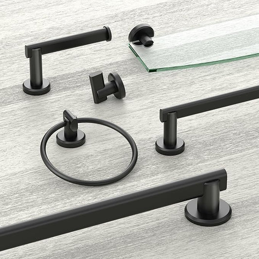 Gatco 5455MX Locke Robe Hook, Matte Black