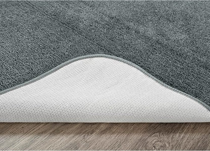 Garland Rug Traditional Bath Rug, 30-Inch by 50-Inch, Dark Gray