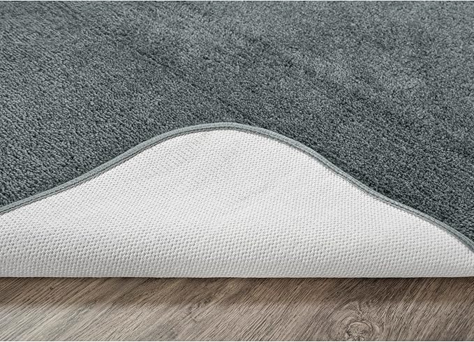 Garland Rug Traditional Bath Rug, 24-Inch by 40-Inch, Dark Gray