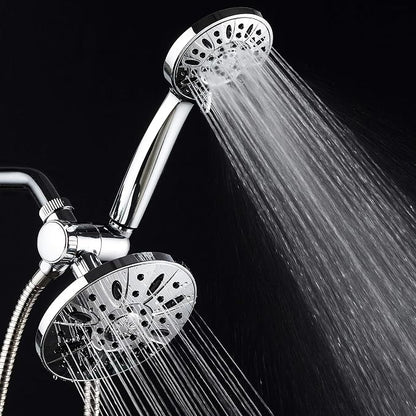 AquaDance 6" Premium High Pressure 3-way Rainfall Shower Combo Combines the Best of Both Worlds - Enjoy Luxurious Rain Showerhead and 6-setting Hand Held Shower Separately or Together! | Enjoy Luxury 6-inch Showerhead & 6-mode Hand Shower Separately or...