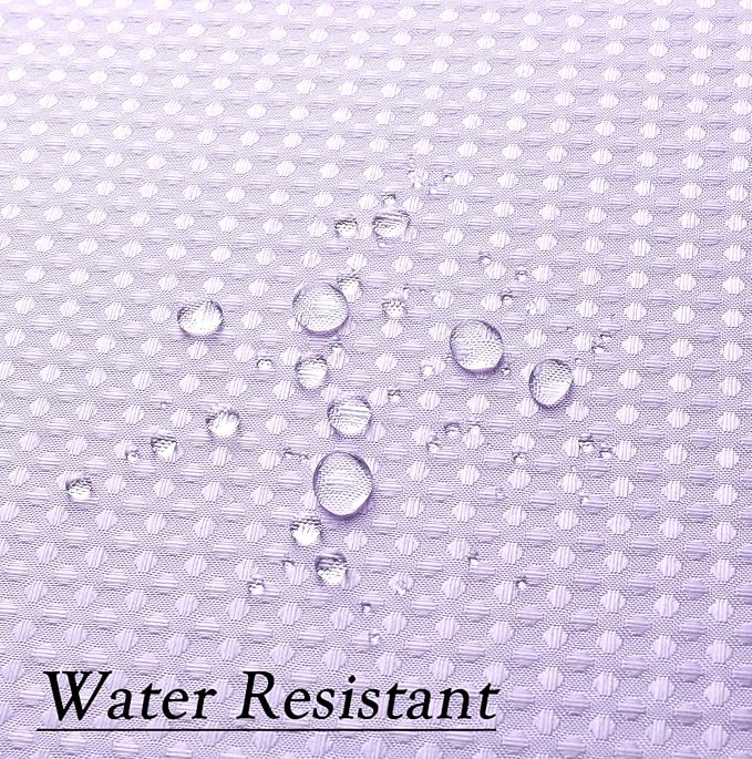 WEST LAKE Ombre Shower Curtain Lavendar Waffle Weave Microfiber Decorative No Hook Fabric Shower Curtain with Grommet Waterproof Machine Washable,Gradient White to Purple 70" Wx72 L