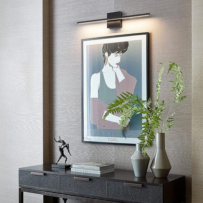 Black Bathroom Light Fixtures - 24 Inch Black Vanity Lights for Bathroom Led Vanity Lighting Bar Over Mirror Dimmable Wall Sconce with 3500K Warm White