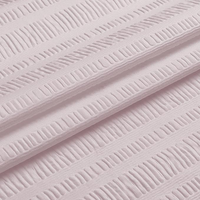 Aiyufeng Moga Pink Shower Curtain, Pink Bathroom Curtain with Textured, Embossed Fabric Shower Curtain, Hotel Quality Bathroom Shower Curtains, 72 x 72 Inches