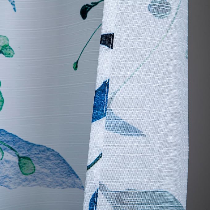 Dainty Home Whisper 3D Textured Weave Shower Curtain for Bathroom 70" x 72" Water-Resistant Washable Polyester Blend Fabric Bath Curtain, Decorative Bathroom Décor
