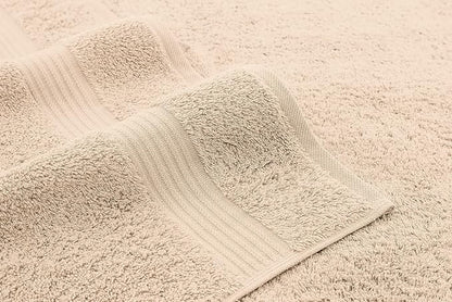 American Veteran Towel, Hand Towels for Bathroom Set of 4, 100% Cotton Turkish Hand Towel Sets, Soft Hand Face Towels, Beige Hand Towels