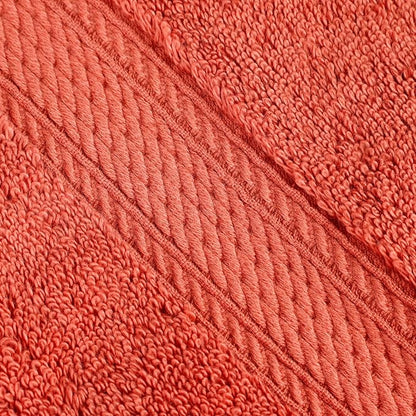 SUPERIOR Egyptian Cotton Ultra Plush & Absorbent, 8 Piece Set, Coral | Quick Dry, Soft Luxury Towel Set, Bath Essentials, Guest Bath, Spa, 2 Bath, 2 Hand, 4 Face Towels, Madeline Towels