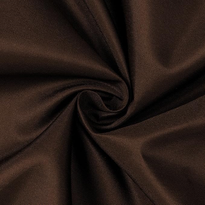 N&Y HOME Fabric Shower Curtain or Liner with Magnets, Brown | Hotel Quality, Washable, Water Repellent, Cloth Shower Curtain with Grommets for Bathroom, Standard Size