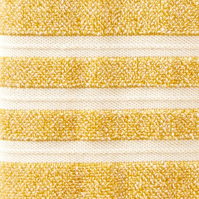 SKL Home Mid-Century Hand Towel Set, Yellow, 2 Count (Pack of 6)