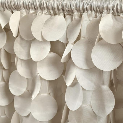 Lush Decor Gigi Valance Curtain Single 70" W x 14" L Wheat - Neutral Valances for Windows - Vintage Kitchen Curtains - Glam Decor - Bathroom Valance