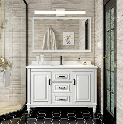 33.5" LED Bathroom Vanity Light18W Brushed Nickel 4000K Square | Natural White Light,Wall Bar Lighting,Rust & Moisture Resistant, Energy-saving, moisture-proof, for bathroom dresser mirror