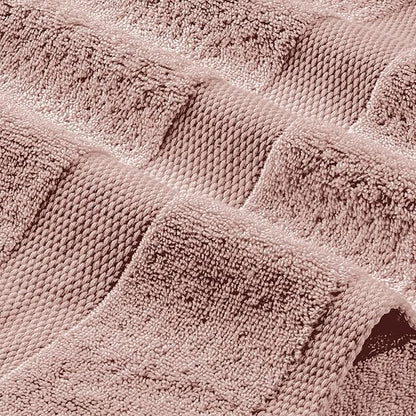 White Classic Pink Hand Towels for Bathroom [12 Pack] Cotton Hand Towel Bulk for Gym, Kitchen and Spa, 16x27 Inches Soft Highly Absorbent Quick Dry Terry Salon Towels