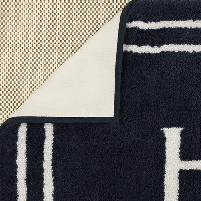 Mohawk Home His Indigo 1' 8" x 2' 10" Bath Mat