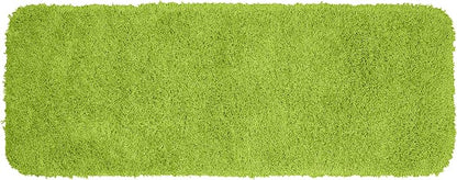 Garland Rug Jazz Nylon Washable 22 in. x 60 in. Lime Green Bath Rug Soft, Absorbent, and Stylish for Your Bathroom