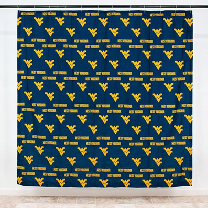Everything Comfy West Virginia Mountaineers Bright and Colorful Shower Curtain Cover 70" x 72"