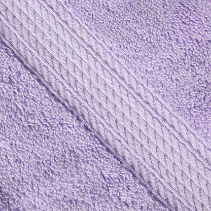 SUPERIOR Egyptian Cotton Pile Heavyweight Bath Sheet, 2 Piece Set, Purple | Highly Absorbent, Ultra Soft Luxury 800 GSM Towel Set for Bathroom, Shower, Hotel Essentials Oversize Plush Madeline Towels