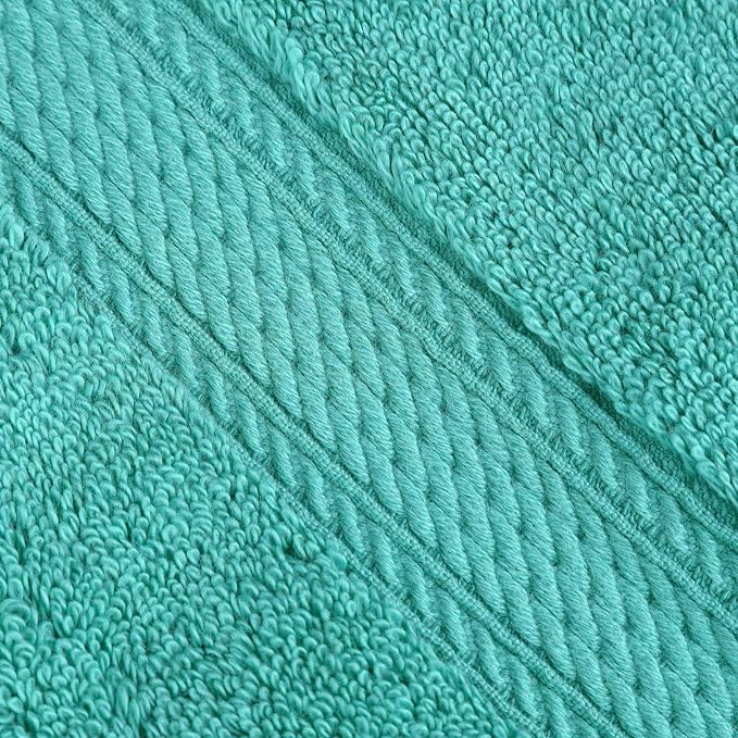 Superior Egyptian Cotton 800 GSM Plush & Absorbent, 9 Piece Set, Turquoise | Quick Dry, Soft Luxury Towel Set, Bath Essentials, Guest Bath, Spa, 3 Bath, 3 Hand, 3 Face Towel, Madeline Towels