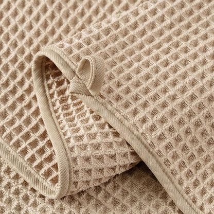 MICROFI New Microfiber Waffle Bath Towels, 2 Pieces, Oversized, Soft, Absorbent, Fast Drying, Lint Free 430 GSM (30''x60''/76cm x 152cm)