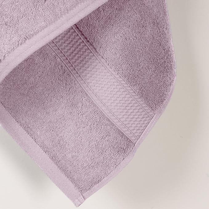 SUPERIOR Egyptian Cotton Plush & Absorbent, Bath Towel Set of 2, Purple | Quick Dry, Soft Luxury Towel Set, Bath Essentials for Bathroom, Guest Bath, Spa, 2 Piece Bath, Madeline Towels