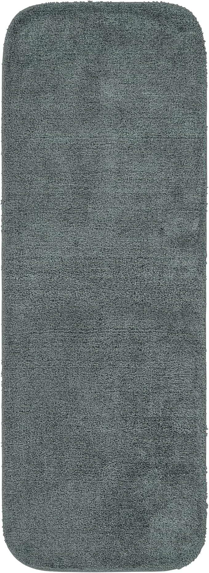 Garland Rug Traditional Bath Rug, 22-Inch by 60-Inch, Dark Gray
