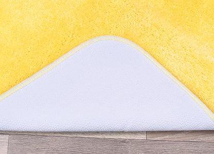 Garland Rug Traditional Nylon Washable Rubber Ducky Yellow 30" X 50" Bath Rug - Soft, Absorbent, and Stylish for Your Bathroom