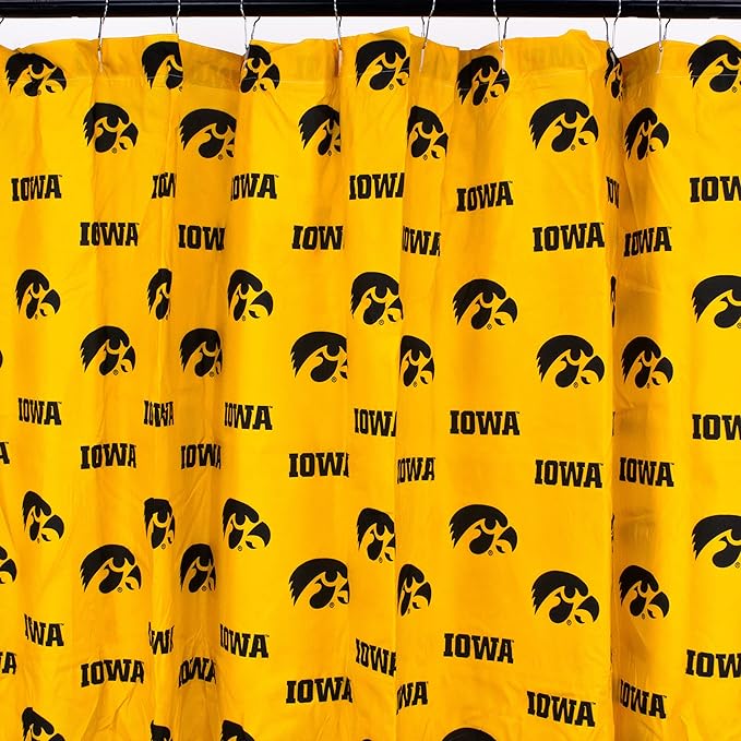 Everything Comfy Iowa Hawkeyes Bright and Colorful Shower Curtain Cover