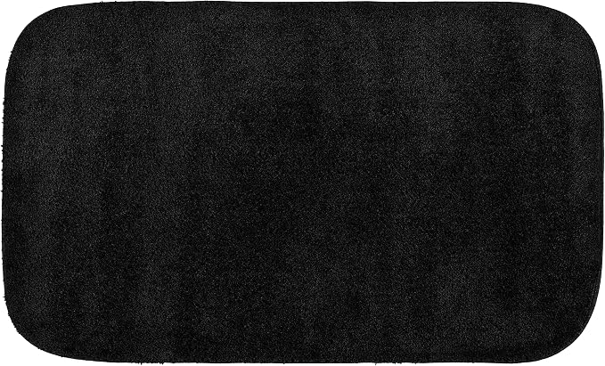Garland Rug Traditional Bath Rug, 24-Inch by 40-Inch, Black