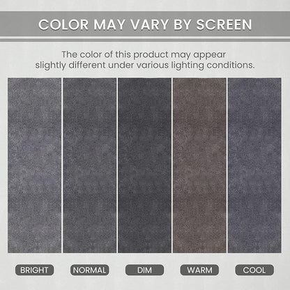 Home Weavers Allure Collection Toilet Lid Cover, Elastic Edges 100% Cotton Soft Universal Fit for Standard Oblong Round Elongated Bath Room Bowl Lids, Washable, 18"x18" Toilet Lid Cover, Dark Gray