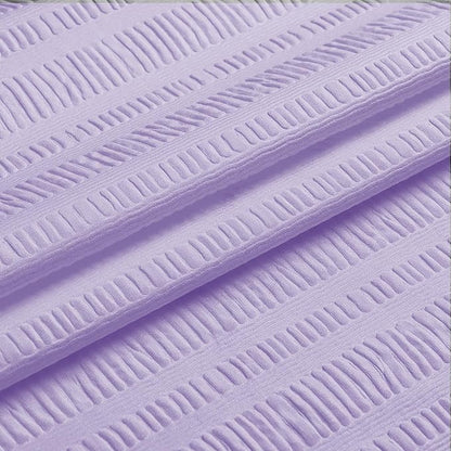 Aiyufeng Light Purple Shower Curtain for Bathroom, Embossed Textured Fabric Shower Curtain for Bathroom - Soft Cloth & Hotel Spa, Machine Washable, 72X78,Light Purple