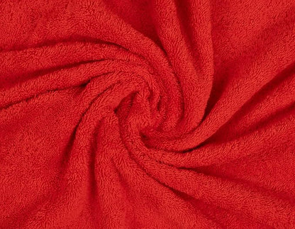 American Soft Linen Luxury 6 Piece Towel Set, 2 Bath Towels 2 Hand Towel 2 Washcloths, 600 GSM 100% Cotton Turkish Towels for Bathroom, Red Towel Sets