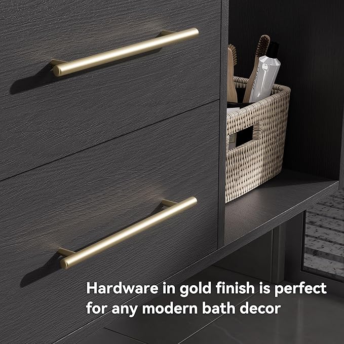 homary 39.4" Floating Bathroom Vanity with Sink, Modern Wall-Mounted Vanity Bathroom Cabinet with Sintered Stone Countertop, Undermount Sink & Black, 2 Open Storage Shelves