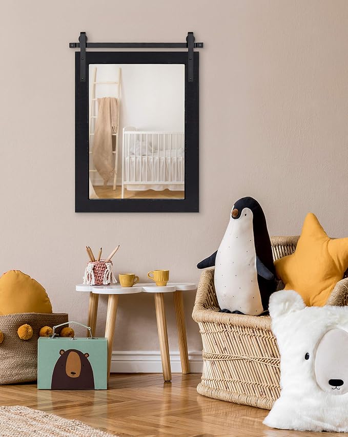 Kate and Laurel Cates Farmhouse Wall Mirror