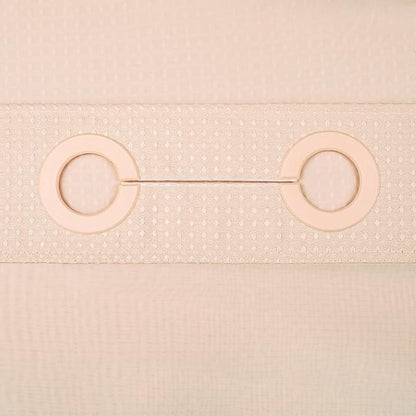 River Dream Heavyweight Waffle No Hook Shower Curtain with Liner,Pink,71x74 | Dotted Waffle,Snap-in Liner,Heavy Duty,Quick Dry,Mesh Top Window,With Bottom Magnets,Hotel-Grade,Washable,Standard Size