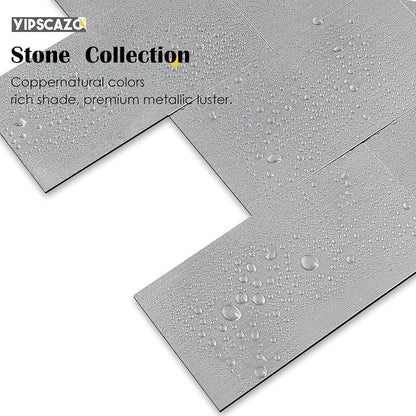 Yipscazo 2026 New Upgrade Peel and Stick backsplash 3 x 6 Inches, Backsplash Tile Peel and Stick Tile for Kitchen, Bathroom, Laundry Room, Fireplace(Metal, 100 Pieces)