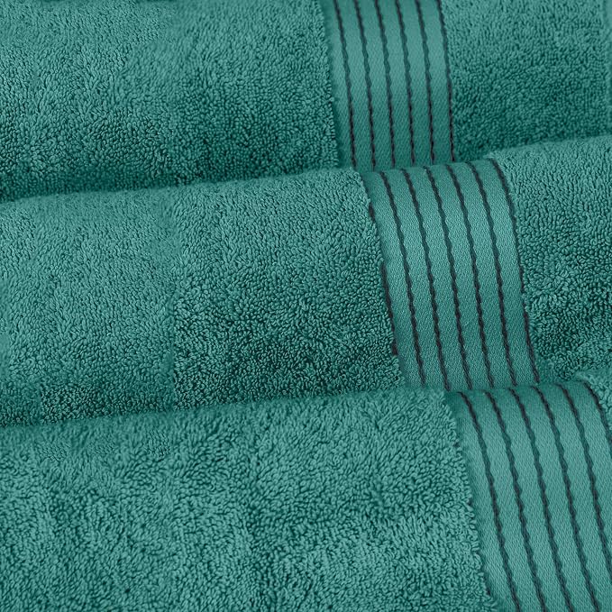 Elegant Comfort Premium Turkish Cotton 1 Piece Jumbo Bath Towel - 35 x 70 inch, Luxurious Hotel Spa Quality 100% Turkish Cotton Large Bath Towel - Highly Absorbent - Soft Bathroom Towel, Turquoise