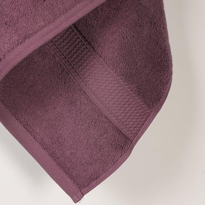 SUPERIOR Egyptian Cotton Plush & Absorbent, Bath Towel Set of 2, Plum | Quick Dry, Soft Luxury Towel Set, Bath Essentials for Bathroom, Guest Bath, Spa, 2 Piece Bath, Madeline Towels