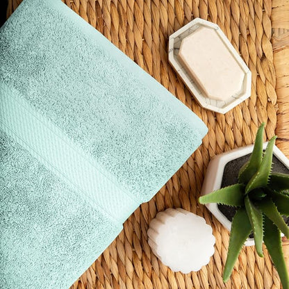 SUPERIOR Egyptian Cotton Ultra Plush & Absorbent, 10 Piece Set, Sea Foam | Quick Dry, Soft Luxury Towel Set, Bath Essentials, Guest Bath, Spa, 2 Bath, 4 Hand, 4 Face Towels, Madeline Towels